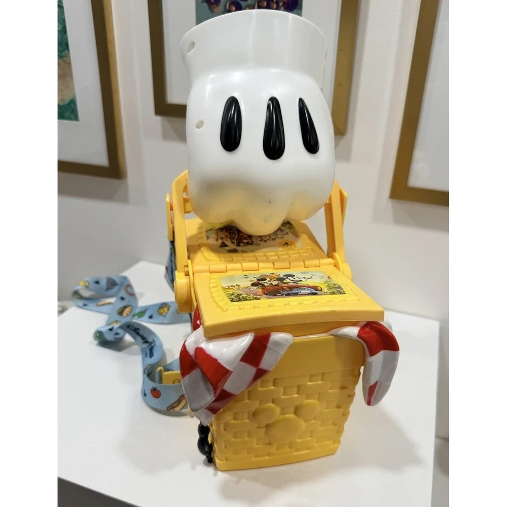 Disney Parks Mickey & Minnie's Runaway Railway Picnic Basket Popcorn Bucket 2023